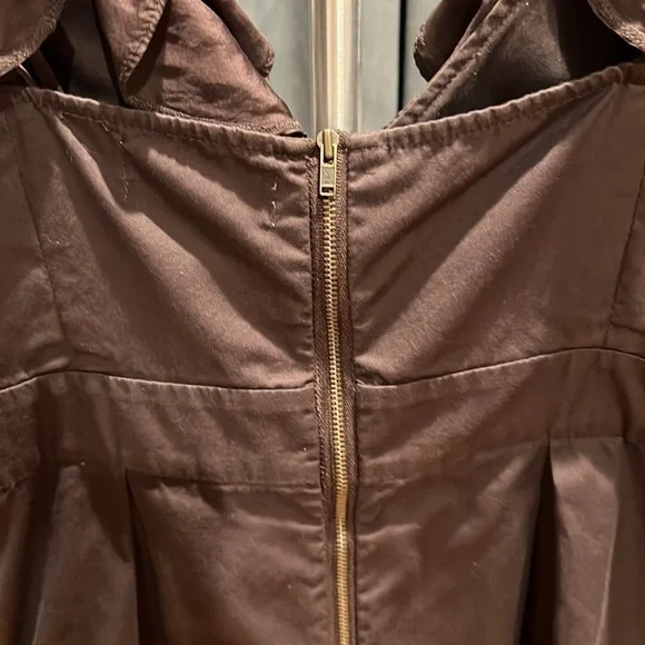 Moulinette Soeurs Brown dress with ruffles. - Picture 5 of 6